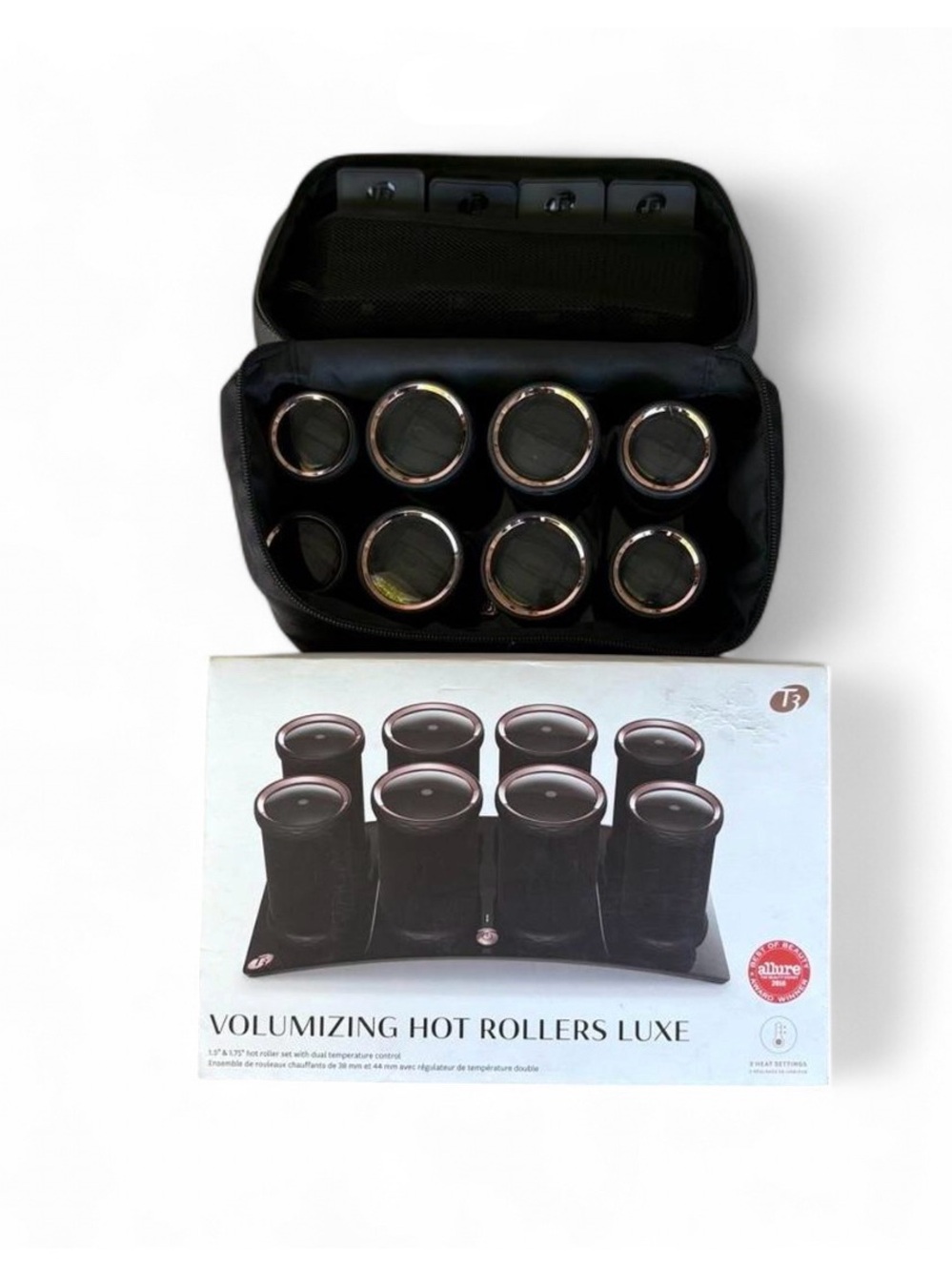T3 Volumizing Hot Rollers Luxe 8 Count Used In Box Beauty Product USA Classic